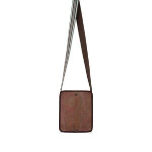 Etro Men Small Arnica Shoulder Bag With Paisley Print